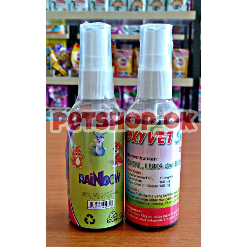 Rainbow Oxypet Spray Obat gatal 60ml  Untuk Hewan