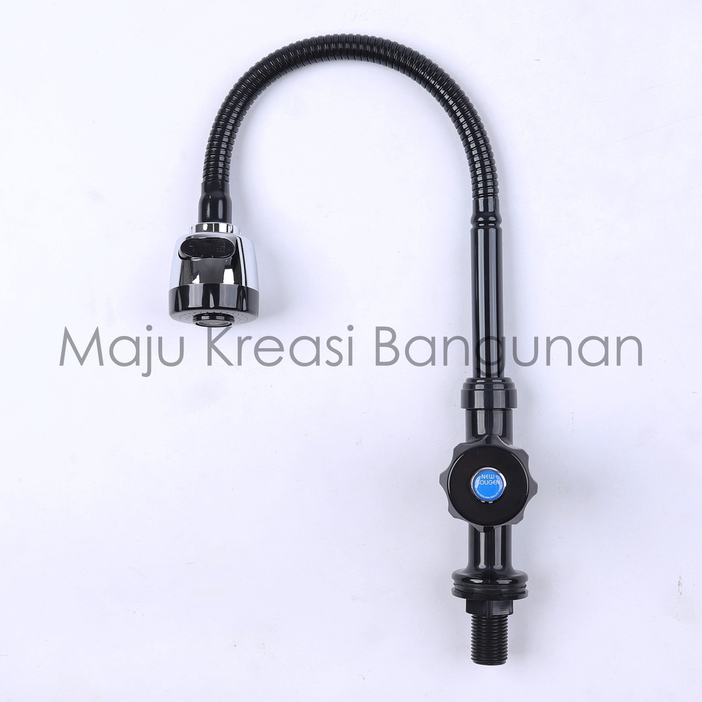 Kran Angsa Fleksibel NEW SOLIGEN PVC Chrome Keran Cuci Piring Tanam Sink BS2 BS2W BS2C BS2B Hitam