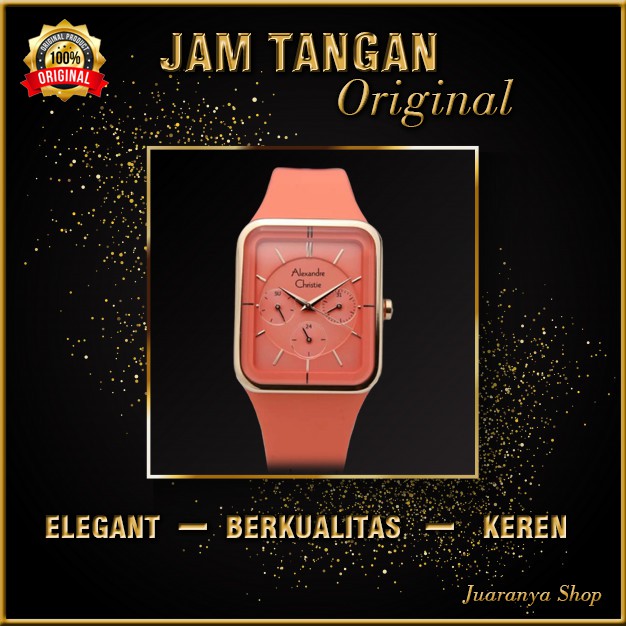 JAM TANGAN WANITA CEWEK ORIGINAL ORI DIGITAL ANALOG ALEXANDER CHRISTIE ANTI AIR UNIK KEREN MFR272