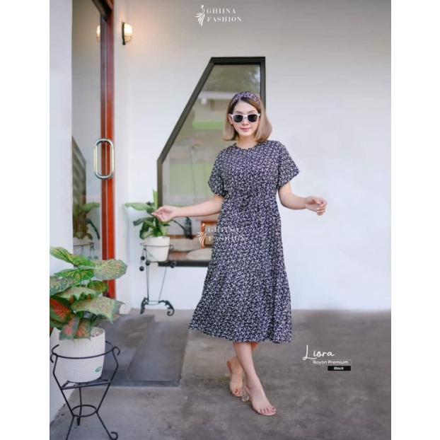Liora dress by ghina fashion ✓daster murah