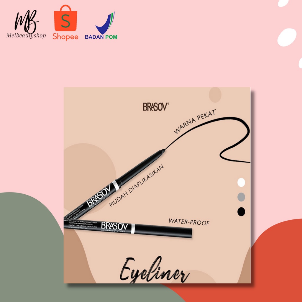 BRASOV Eyeliner Pensil /  Automatic Eyeliner Waterproof