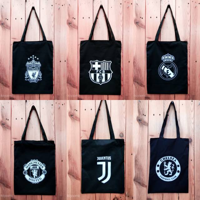 ( PART 7 ) TOTEBAG / TAS TOTE DRILL FOOTBALL CLUB bahan drill halus || Kiiyoomii ||