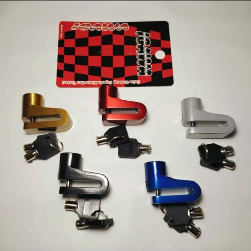 kunci pengaman gembok cakram motor