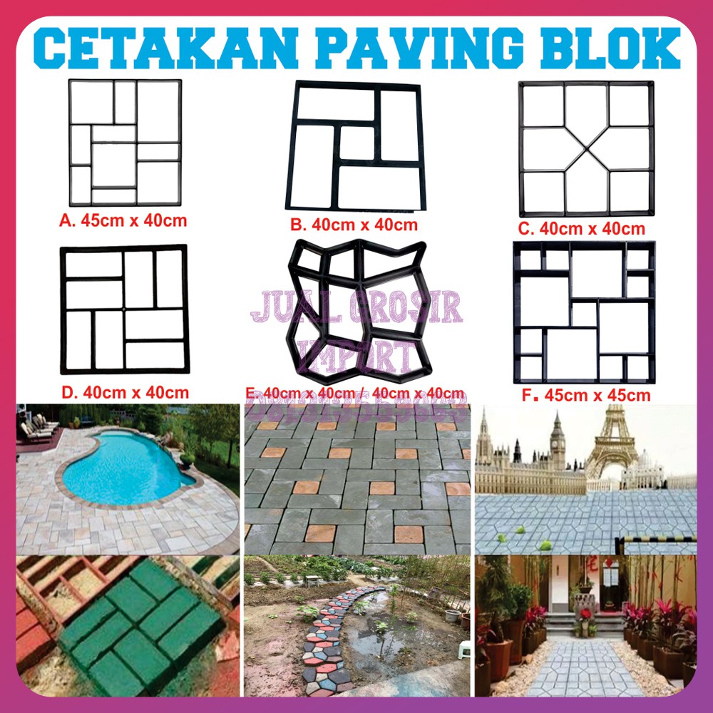 Paving Block - Cetakan Paving Block Jalan Teras Taman