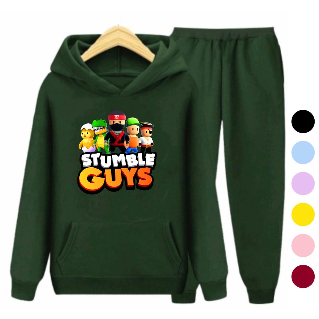 Setelan Sweater Anak + Celana STUMBLE GUYS 05 / Set Sweater Hoodie Anak Laki - Laki Perempuan Kekinian Viral Terbaru