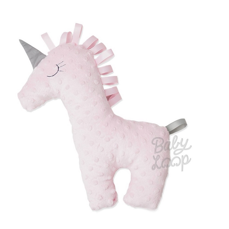 Baby Loop Unicorn Minky Doll - BabyLoop Boneka Mink Cuddle Buddy Dolls Mainan Anak Kecil Texture Dotted Lucu Halus