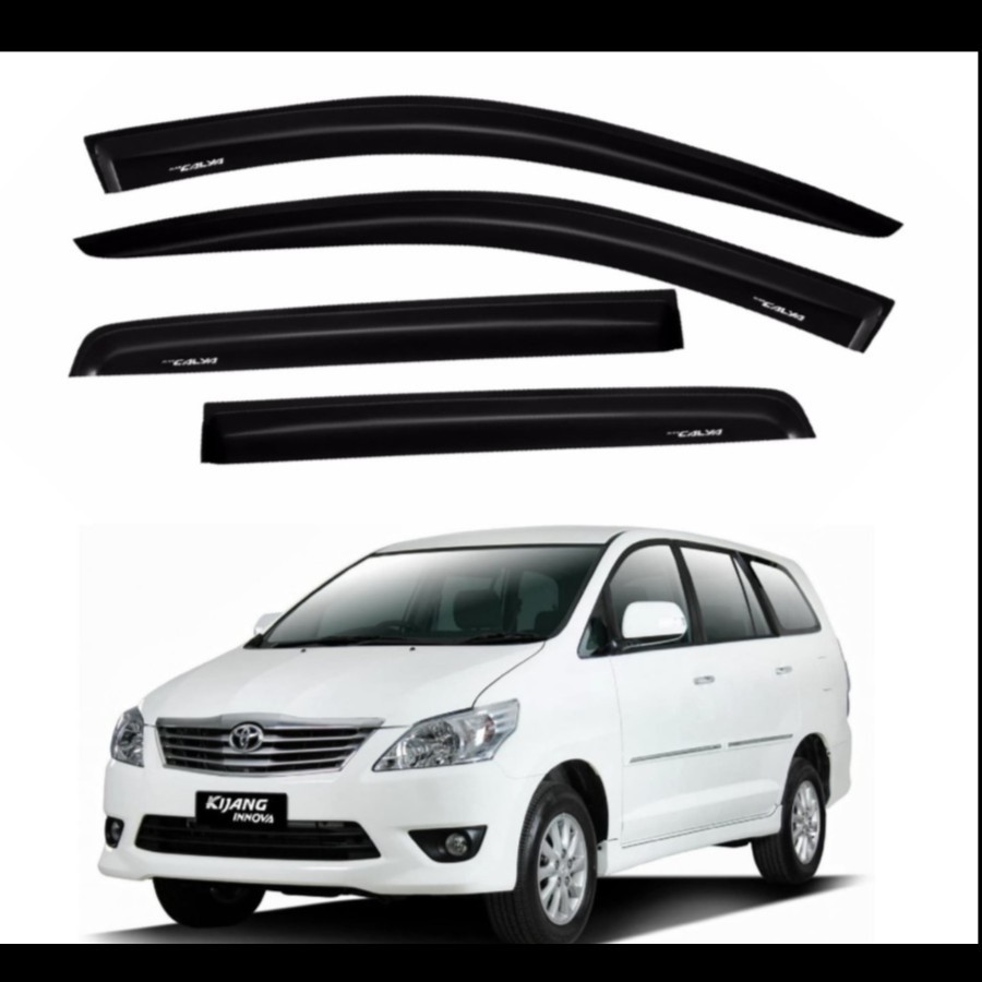 Side Visor / Talang Air Model Slim Mobil Innova Lama