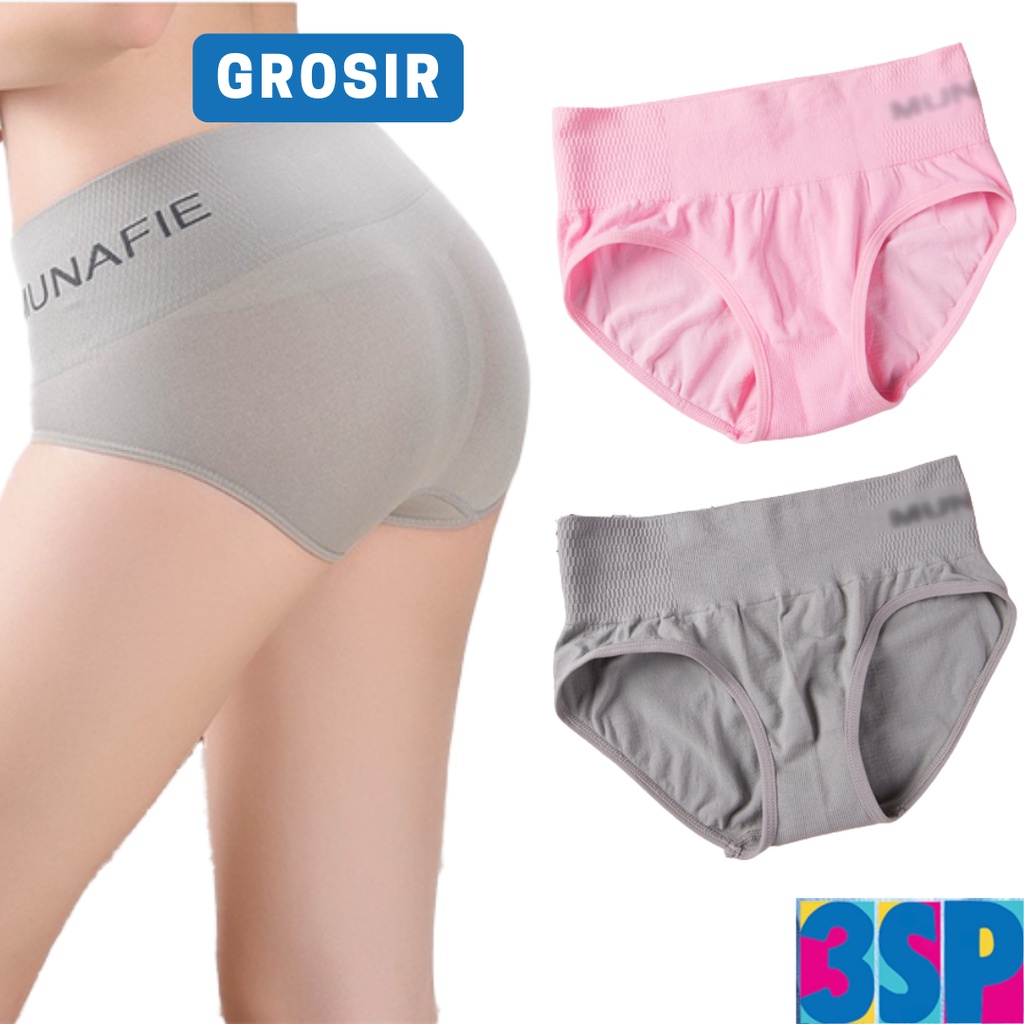 3SP | UW02 Celana Dalam Wanita Elastis Seamless Underwear Sempak Kolor Remaja Wanita Woman Premium Underwear