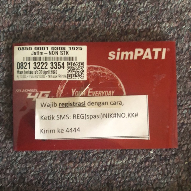 Nomor Cantik Sim Card Perdana Telkomsel 354 / ESA