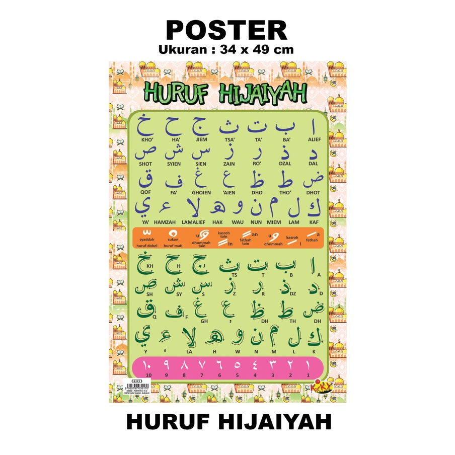 

Poster Edukasai Anak / Poster Tabel Huruf Hijaiyah ( Motif Random )