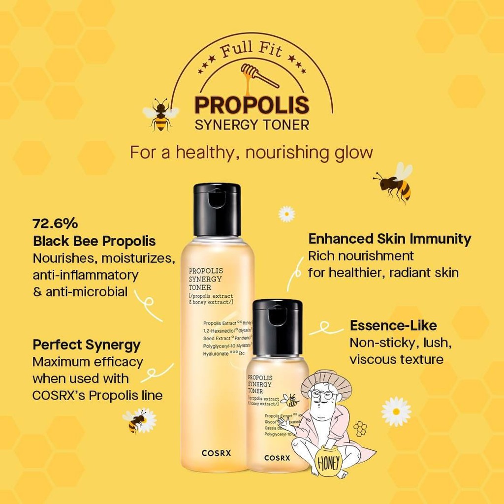 COSRX Full Fit Propolis Synergy Toner 30ml | 50ml | 150ml | 280ml