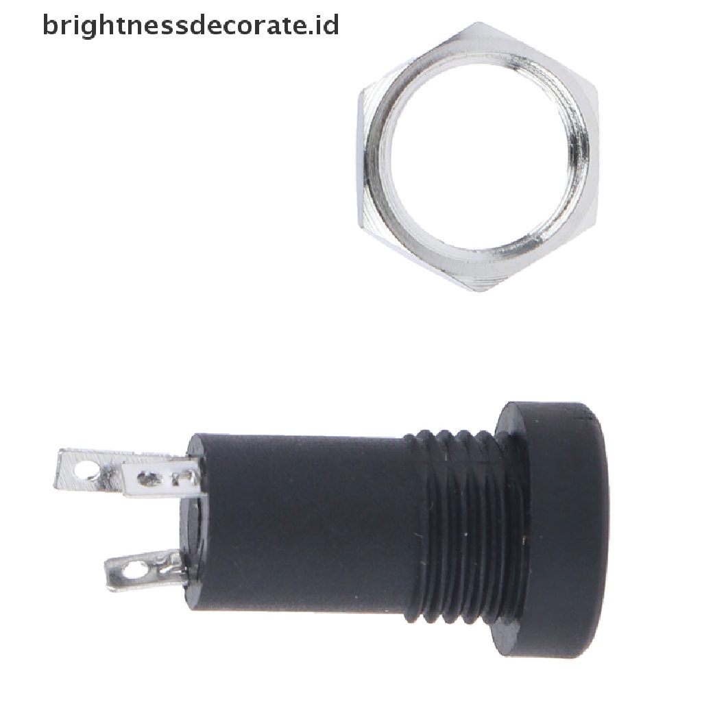 (Birth) Soket Jack Audio 3.5mm 3 Pole Warna Hitam Dengan Baut
