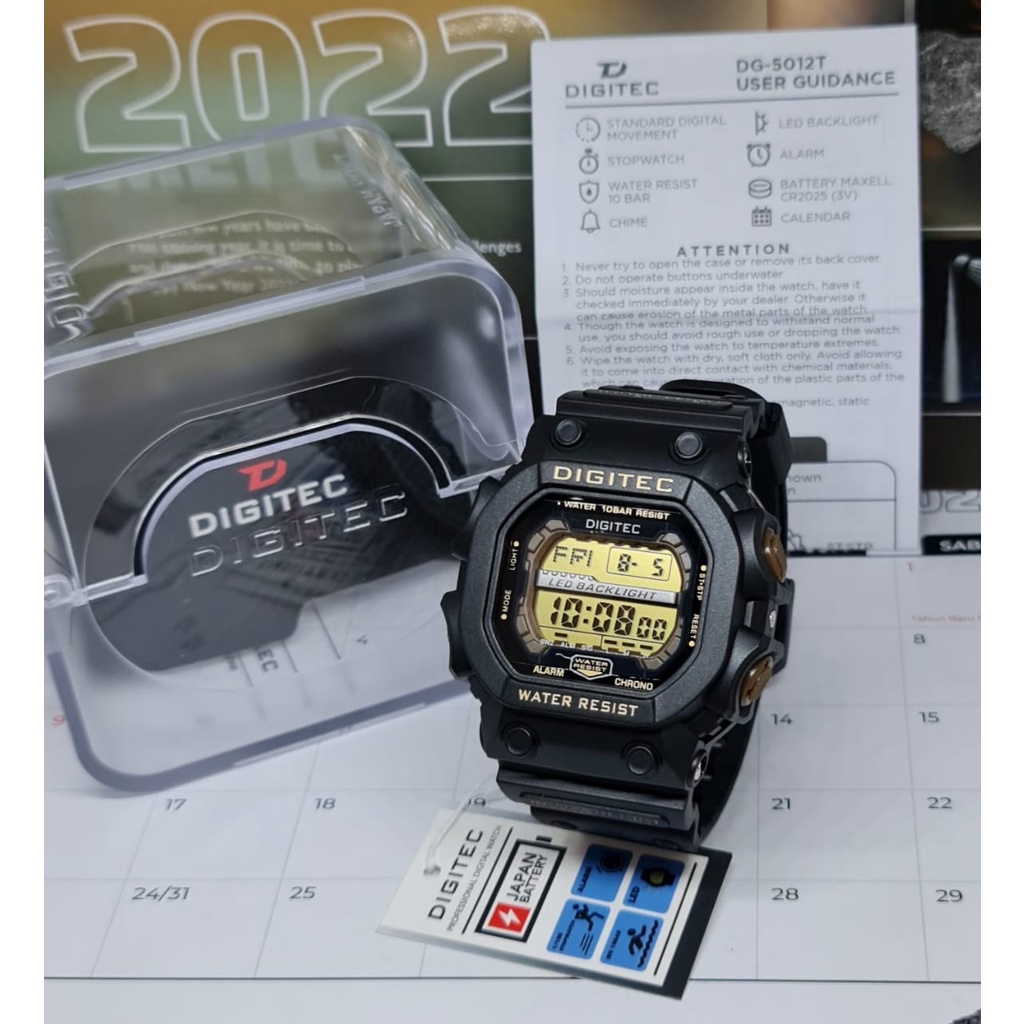 Jam Tangan Pria DIGITEC DG-5012 Original / DG2012 Digitec Original 100%