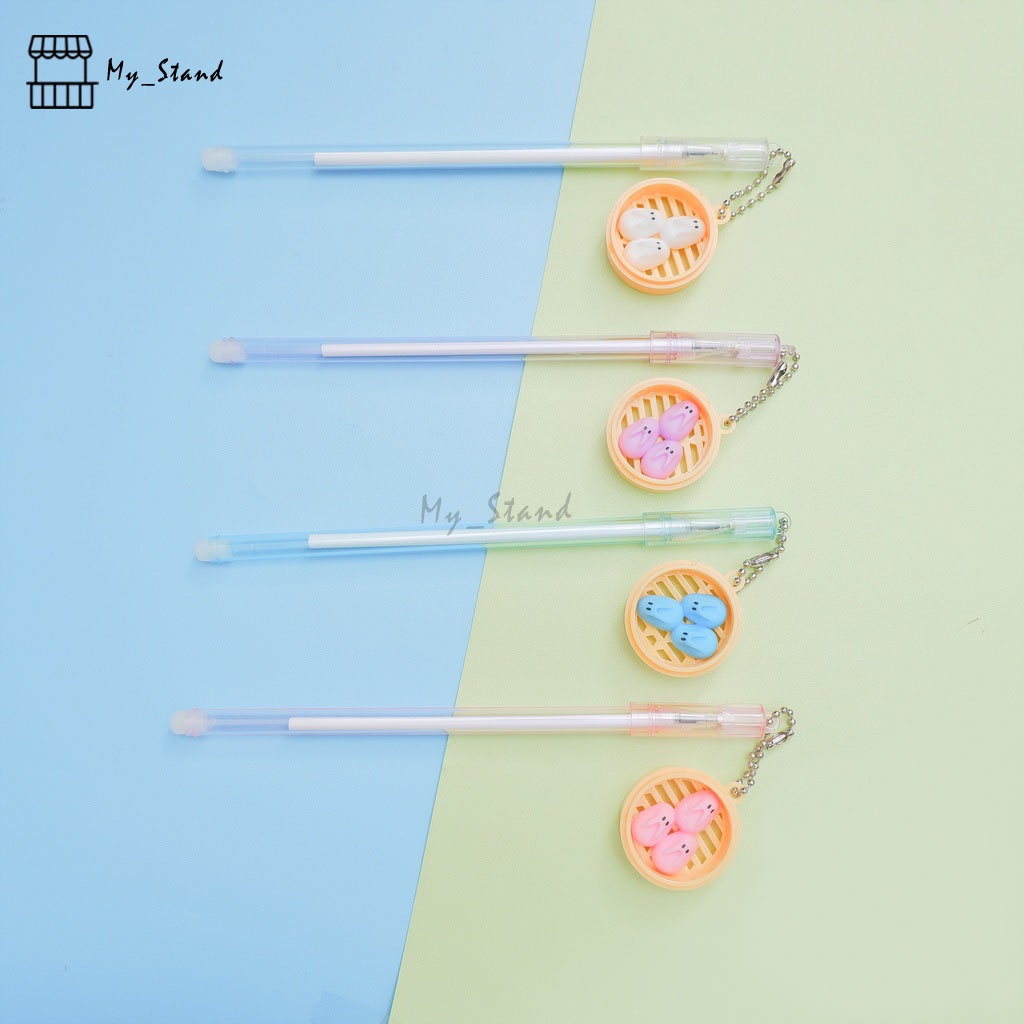 

Satuan 1 & 4 pcs Pena Gantungan Dimsum Kelinci Kecil Pen Gel Bolpen Pulpen Bolpoin Karakter rabit rabbit Gelpen Hadiah Gift Souvenir