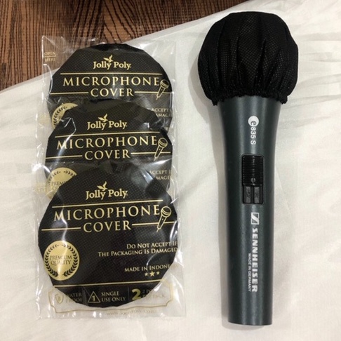 JOLLY POLY COVER MIC 100PCS MIX HITAM PUTIH