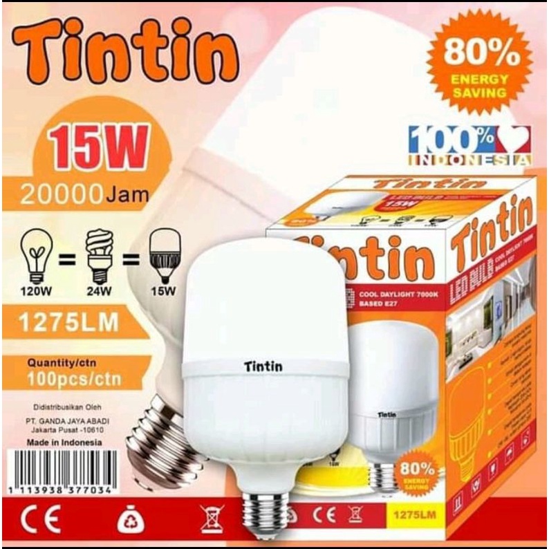 LAMPU LED BOHLAM TINTIN 15 WATT MURAH