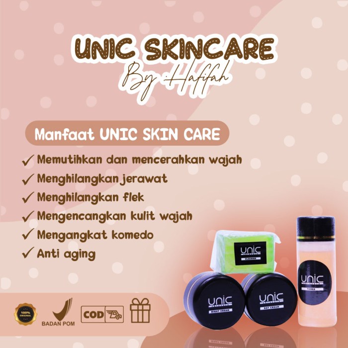 UNIC SKINCARE // SKINCARE KECANTIKAN // KOSMETIK WAJAH // KOSMETIK WANITA // PERAWATAN WAJAH WANITA 