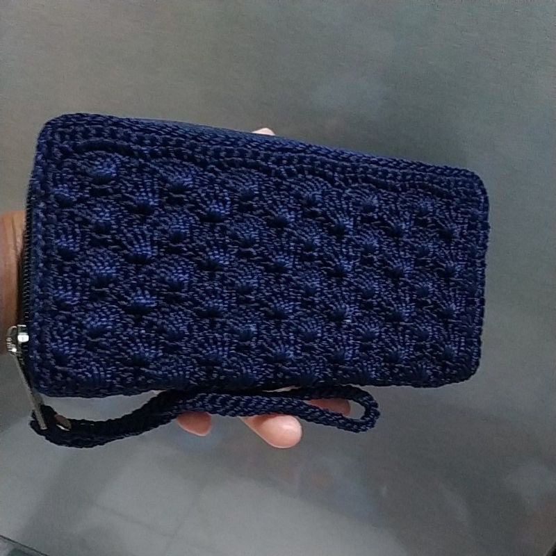 Dompet Panjang Rajut Nilon Rit 2