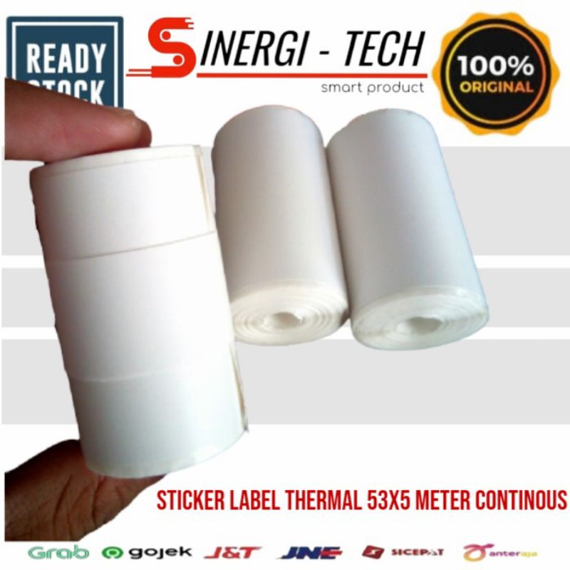 

Kertas Label Thermal Sticker size 53x5m - Continous