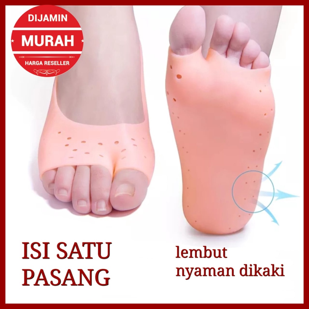 INSOLE SEPATU WANITA KAUS KAKI SILIKON GEL ANTI KAKI KAPALAN DAN PECAH ALAS SEPATU PJR01BR