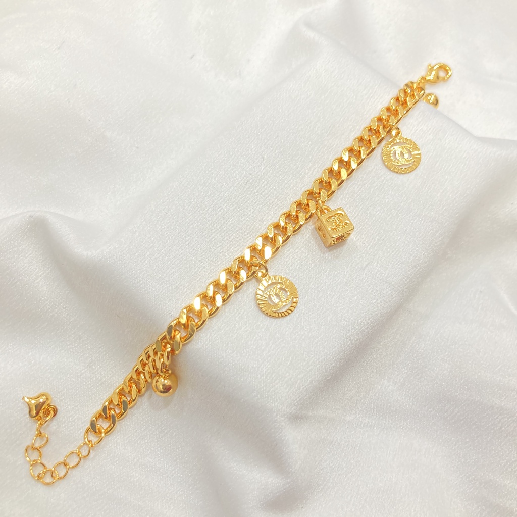 Gelang Jurai Mainan Lapis Emas Xuping Aksesoris Perhiasan