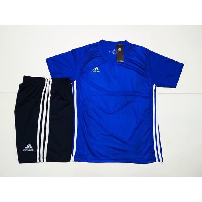 Olahraga Setelan Jersey Bola / Futsal (Cocok Untuk Kaos Tim) AD40 BLUE BLACK