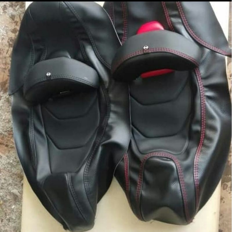 kulit jok xmax custom bahan mbtech original / kulit jok xmax model eropa