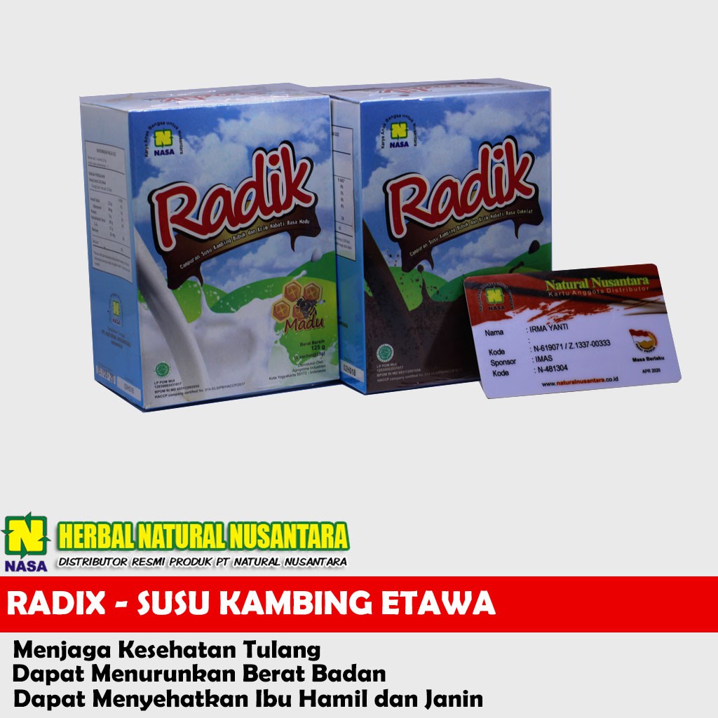 

SUSU RADIK NASA , SUSU KAMBING MURNI ETTAWA