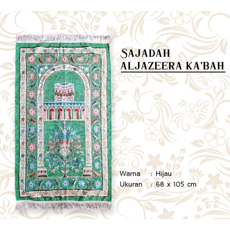 sajadah turkey merk al Jazeera size 70*110