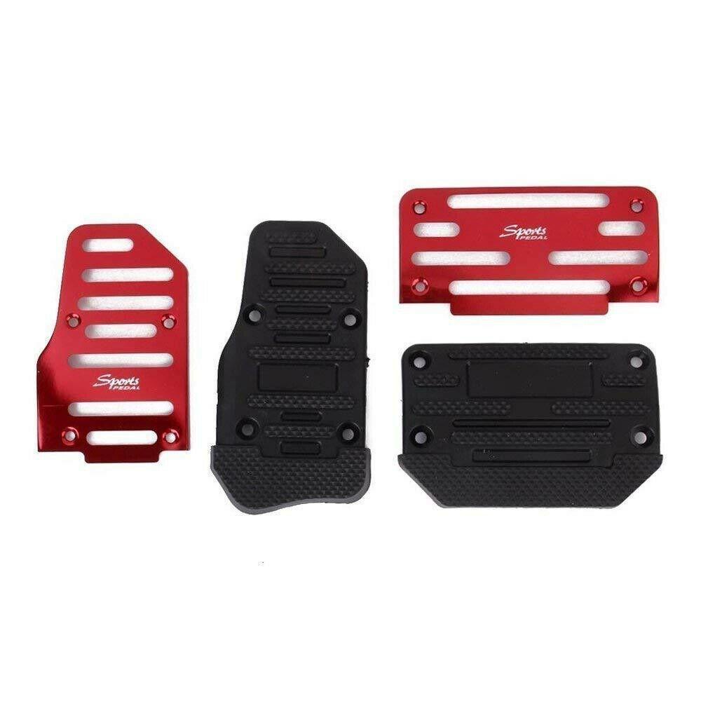 Populer 2pcs Pedal Mobil Baru Rem Gas Clutch Foot Pedal Pad Cover Penutup Transmisi Otomatis Non-slip