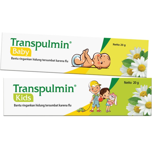 TRANSPULMIN BB BABY / KIDS Balsam Bayi Anak 20 Gr / 10 Gr (meringankan hidung tersumbat karena flu) Transpulmin Baby Kids 10gr 20gr Balsam Bayi / Balsam Anak / PEreda hidung tersumbat / Pereda Flu Bayi Anak