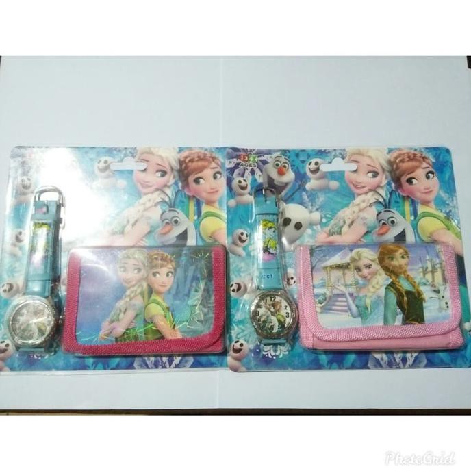 Jam Tangan+Dompet Frozen/ Jam Tangan Frozen/ Jam tangan anak