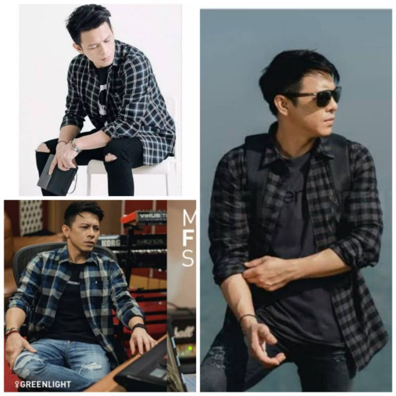 Kemeja Flanel Pria LENGKAP Lengan Panjang Kemeja Flanel Cowok Casual Distro