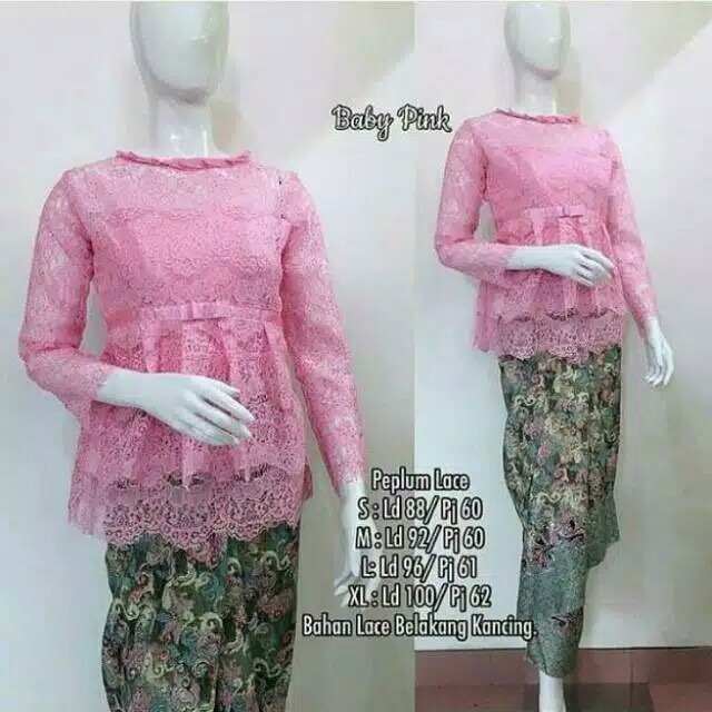  KEBAYA BROKAT BSD BABYPINK KEBAYA MODERN KEBAYA WISUDA 