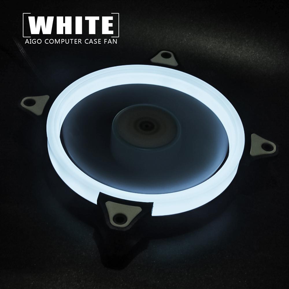 AIGO Darkflash Ring 12 cm White LED Case Fan Putih NAMPOL GAN