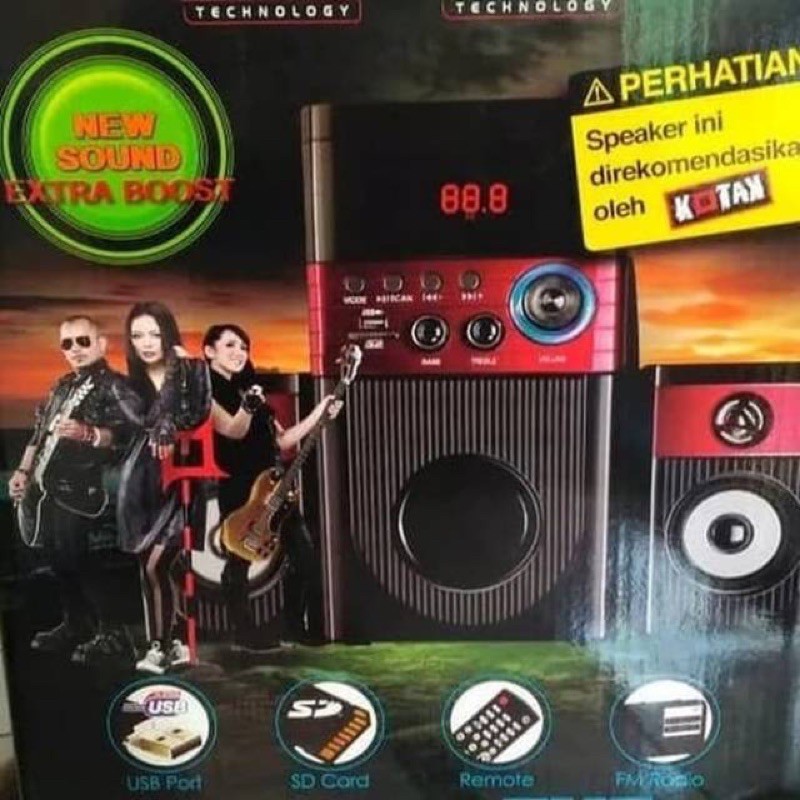 GMC Speaker Aktif Multimedia 888Q FM Radio USB