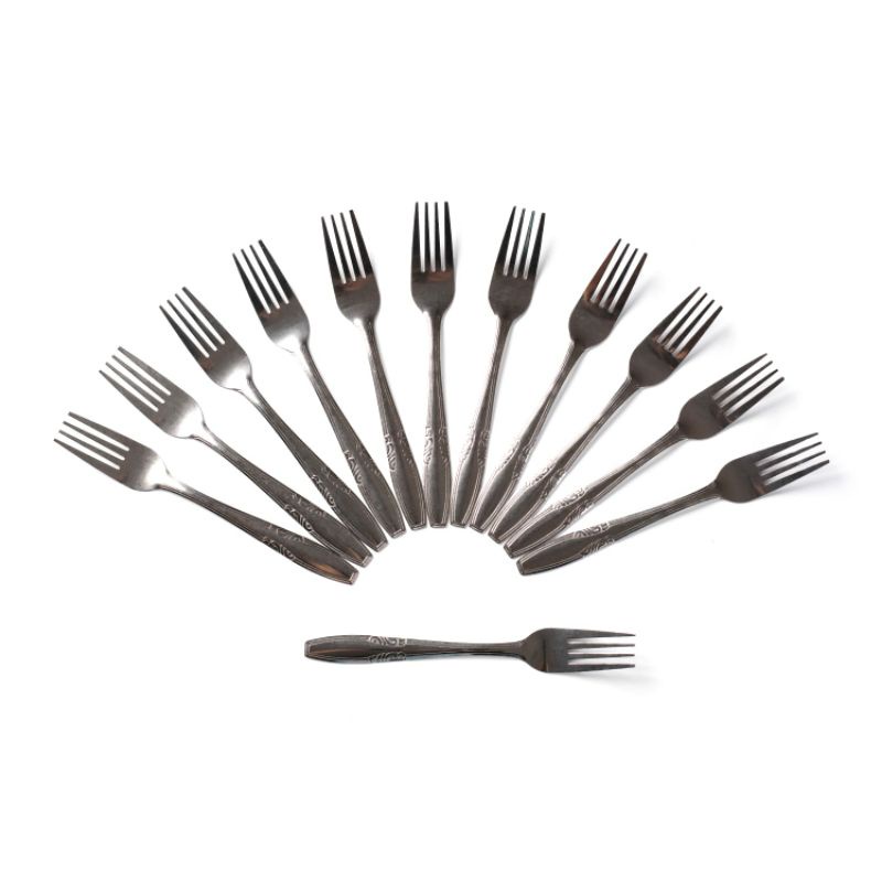 ISI 12 PCS!!! GARPU MAKAN STAINLESS 18GR HARGA MURAH MERIAH-2