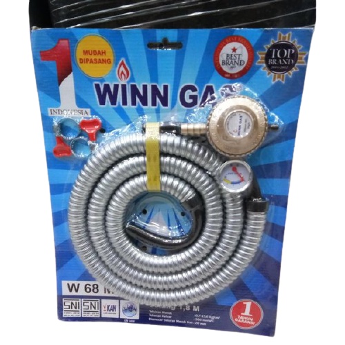 Selang &amp; Regulator Winn Gas TOP Brand Garansi Resmi 1 Tahun