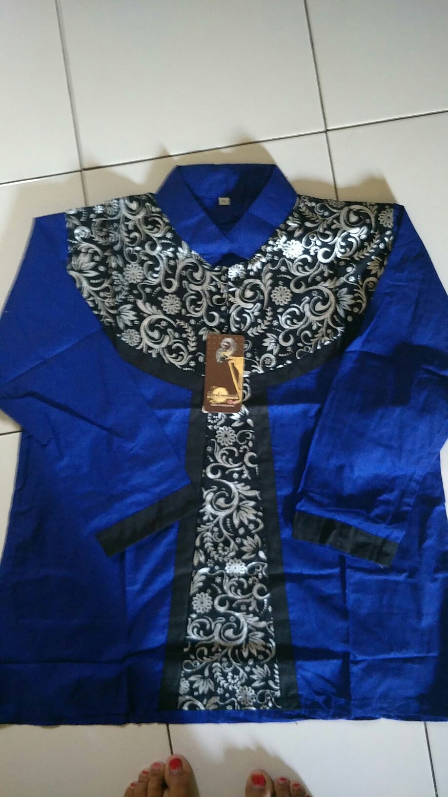 Maura/couple Kombinasi/sania Ruffle Batik Couple Pesta S.m.l.xl.xxl