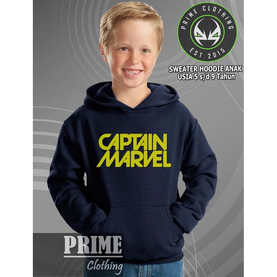 JAKET HOODIE CAPTAIN MARVEL TULIS DEPAN SUPERHERO