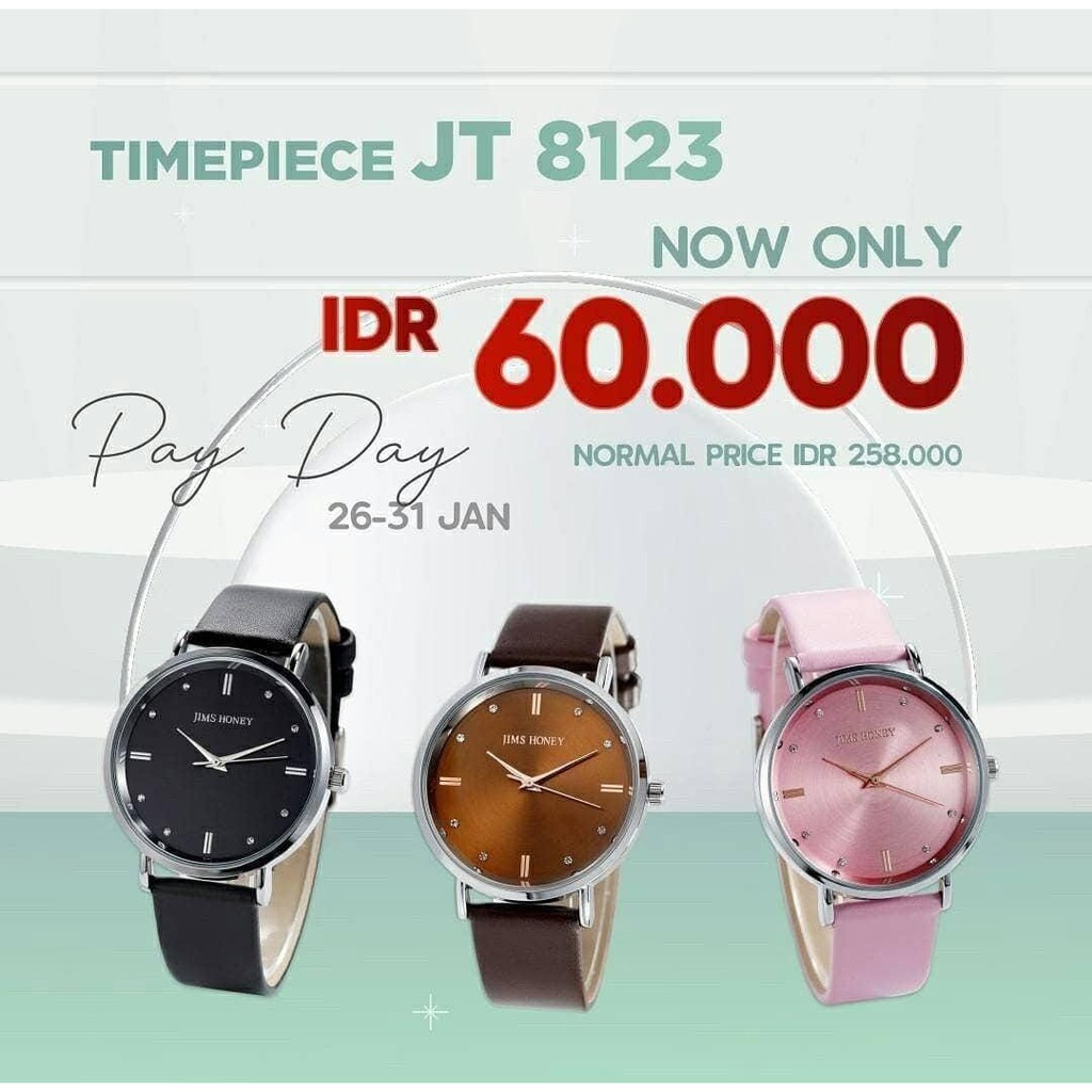 Jam Tangan Wanita Timepiece 8123 Jims Honey Jam Tangan Impor Jam Tangan Jims Honey Jam Tangan 8123