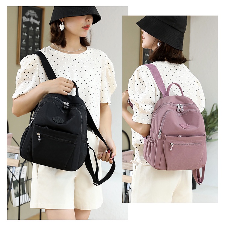 Tas Wanita Tas Ransel Korea Remaja Sekolah Kuliah Wanita Backpack Terbaru 2023 Tas Fashion Chibao Original L-066