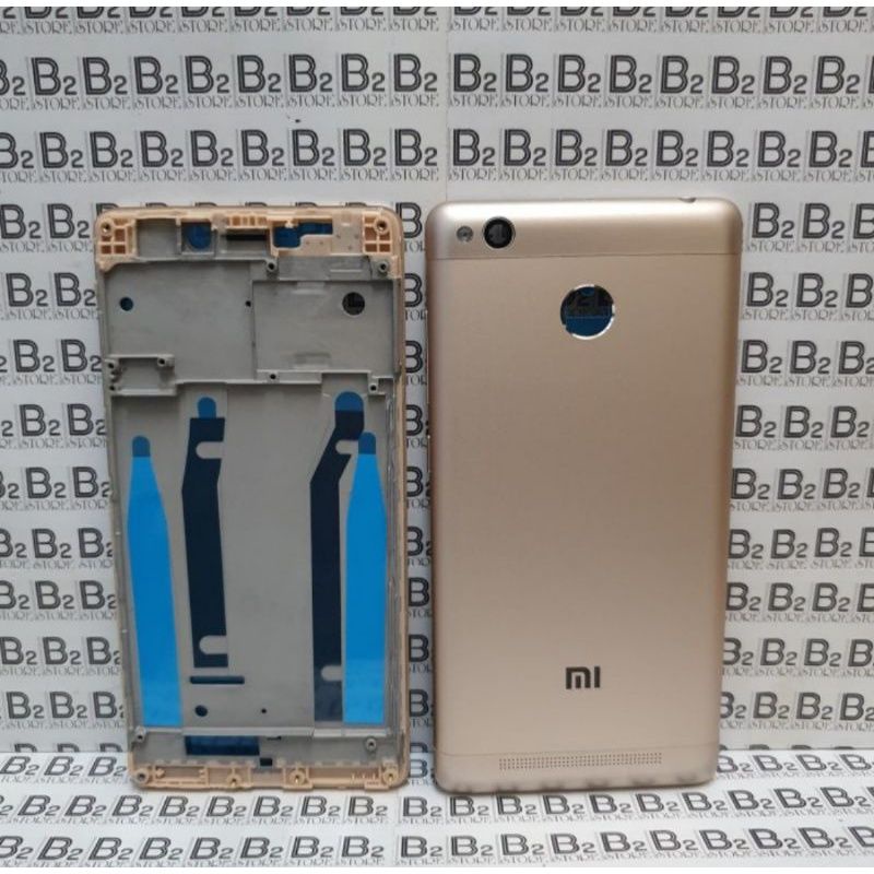 FRAME+BACKDOOR XIAOMI REDMI 3S / 3 PRO KESING CASING FULLSET ORIGINAL