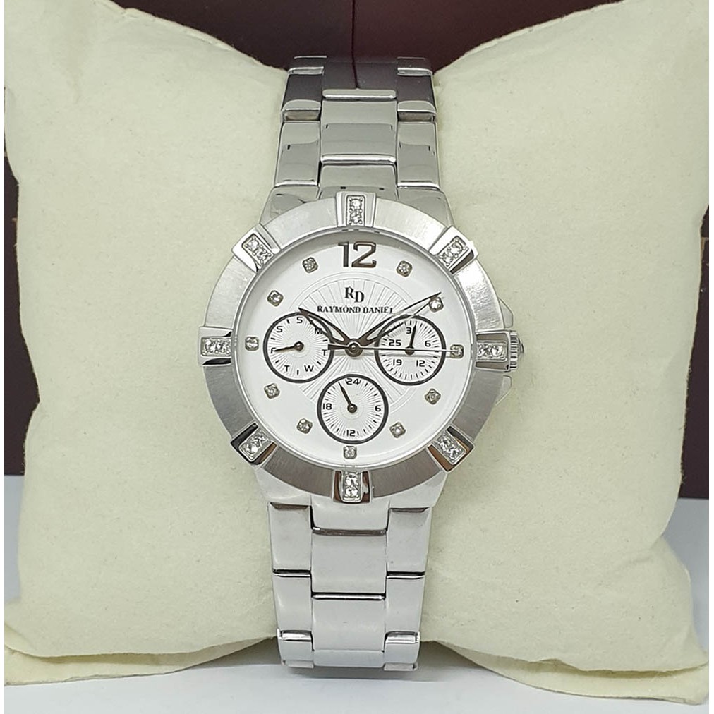 Raymond Daniel 224 Silver White Jam Tangan Wanita Original