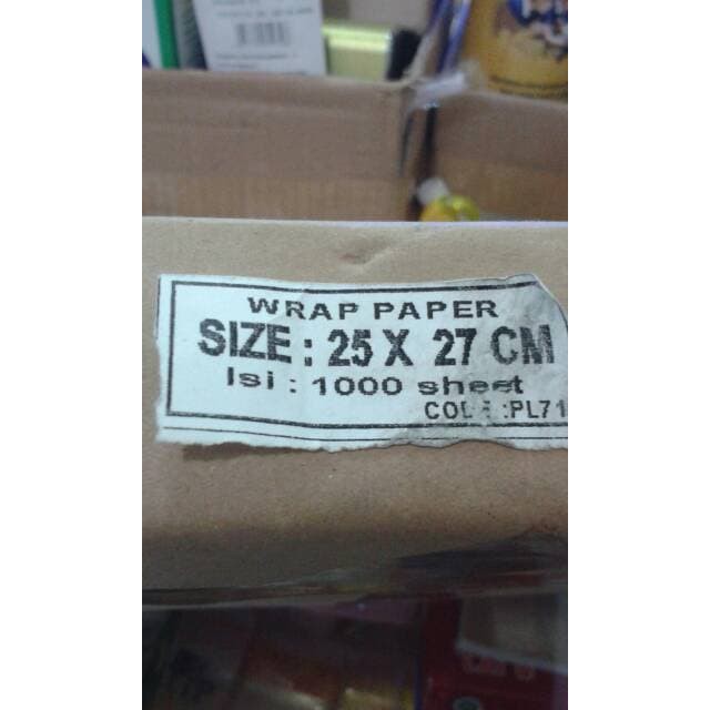 

Kertas Wrap / Wrap Paper / Kertas Bungkus Nasi