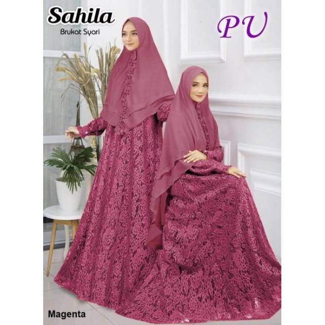 Gamis Pesta Muslimah Brukat Sahila Gamis Brukat Muslimah Pesta Kondanga