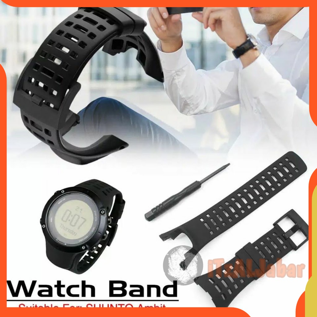 Tali jam tangan Suunto Ambit 1 2 3 Ambit 3 Peak Rubber Silicone Strap Tali jam Suunto Ambit