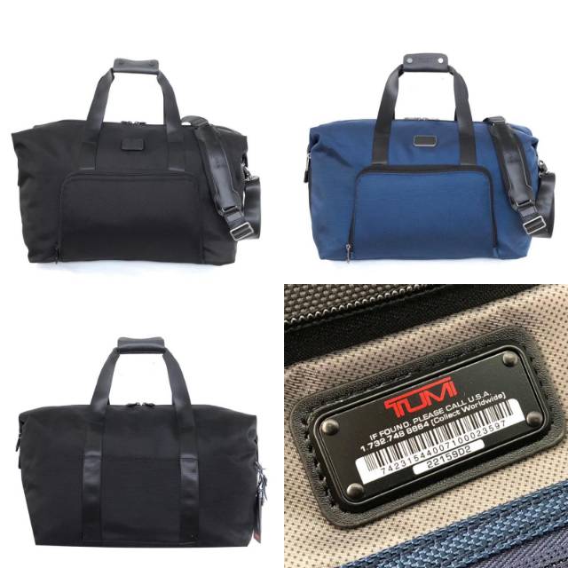 Tumi Double Expansion Satchel tas original authentic asli men black hitam navy biru