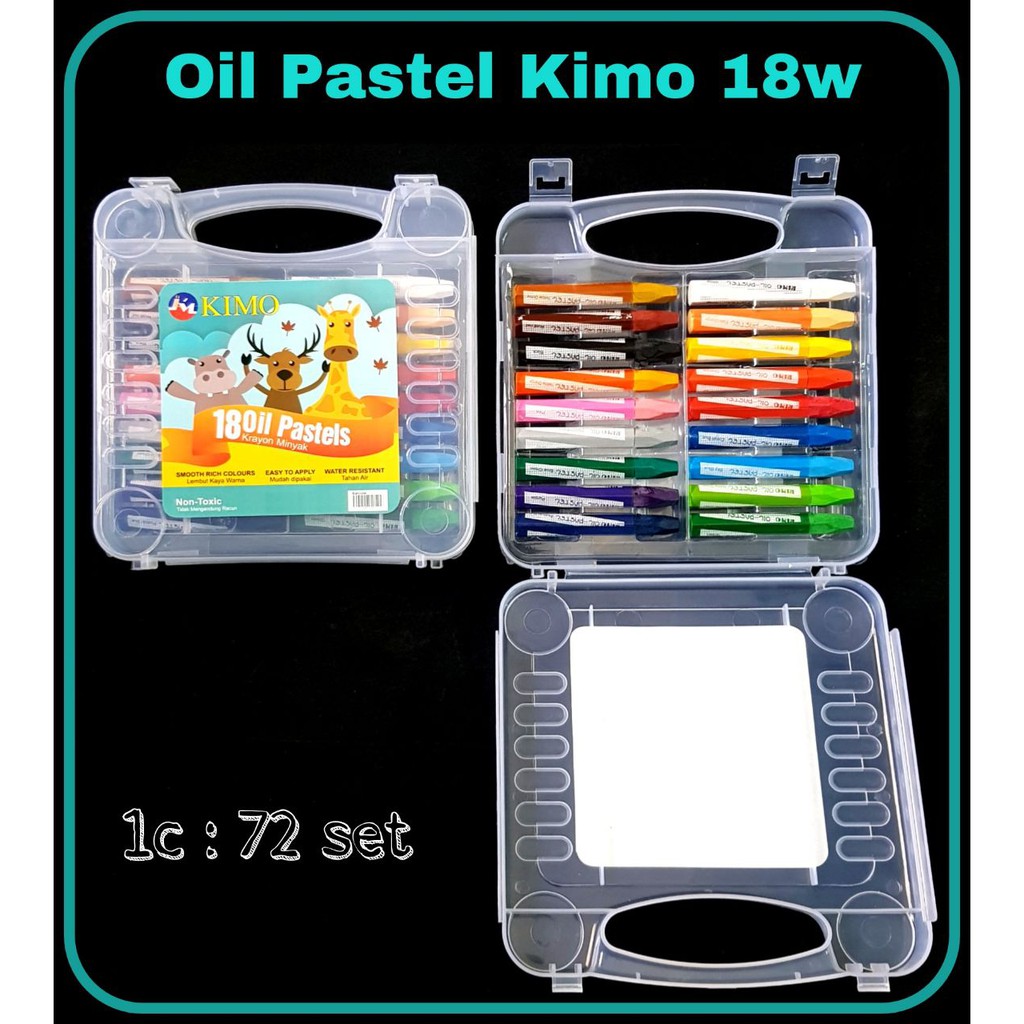

Kimo crayon / krayon oil pastel 18 warna