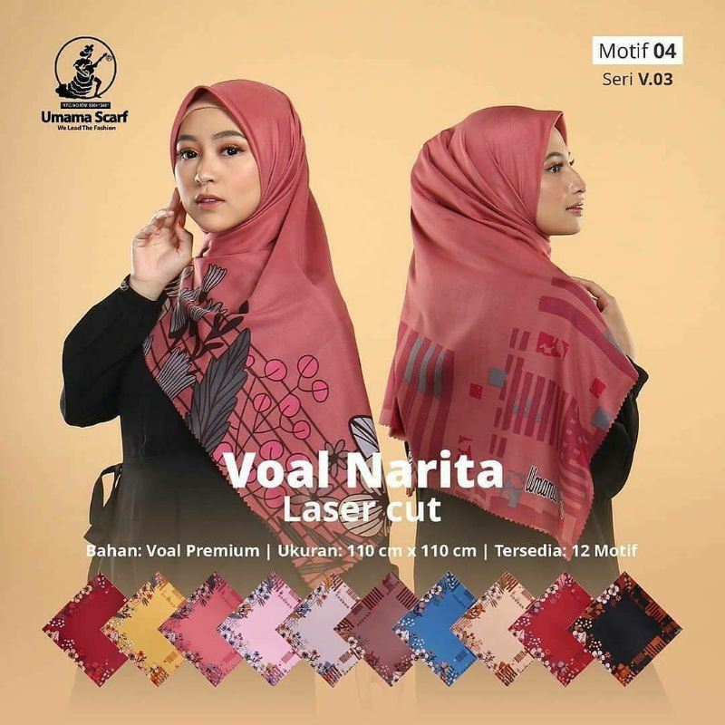 Umama - Voal Narita Laser Cut Motif 4